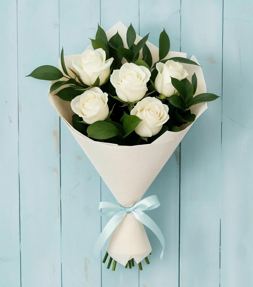 Букет цветов из: Розы в Атиге