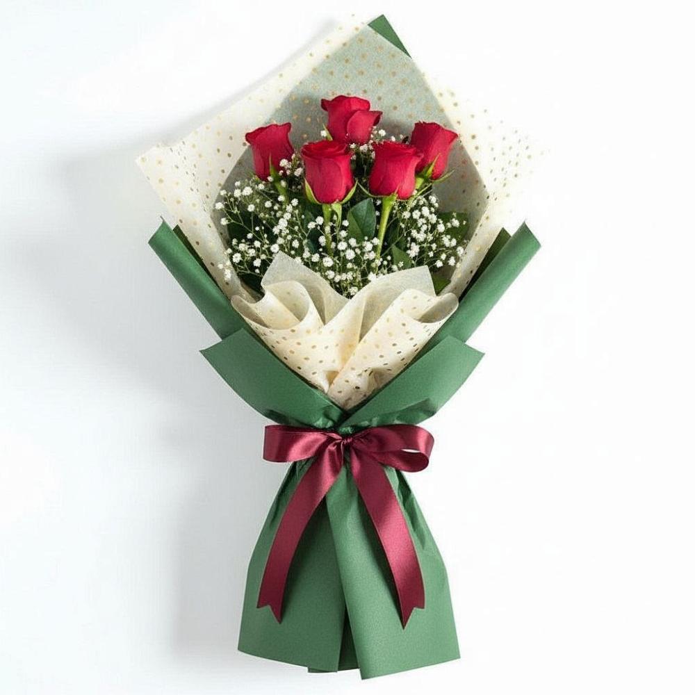 Букет цветов из: Розы в Атиге