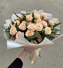 Букет Кремовые розы Латте в Атиге