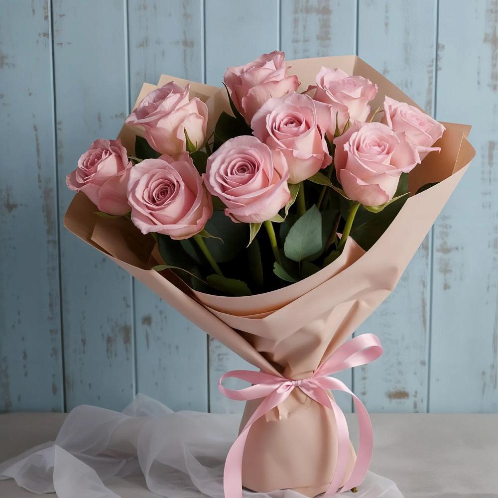 Букет цветов из: Розы в Атиге