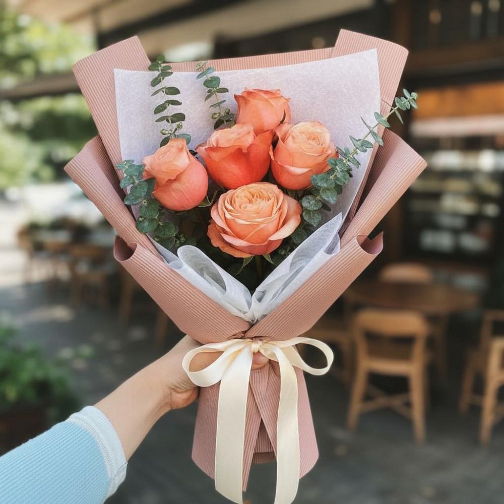 Букет цветов из: Розы в Атиге