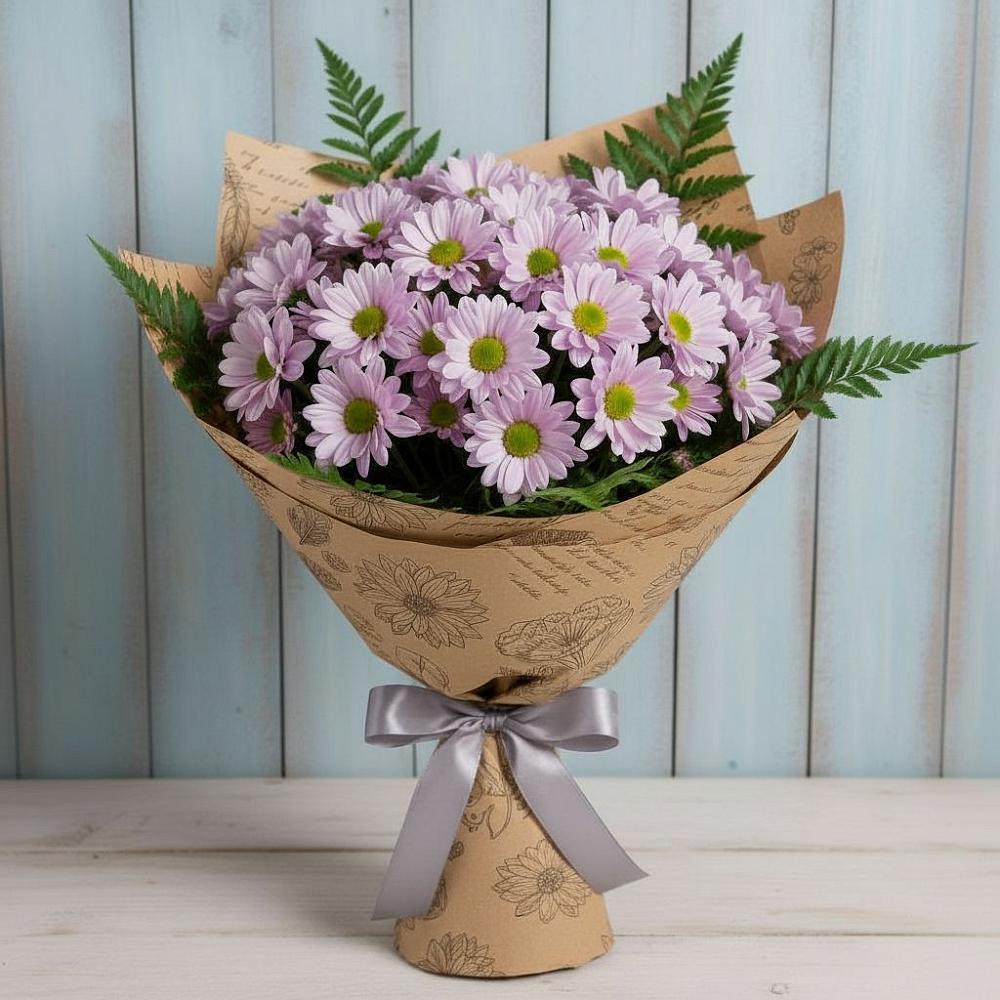 Букет цветов из: Хризантемы в Атиге