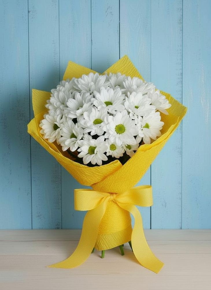 Букет цветов из: Хризантемы в Атиге