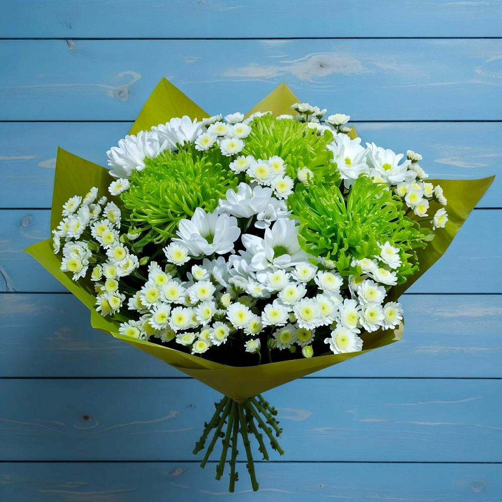 Букет цветов из: Хризантемы в Атиге