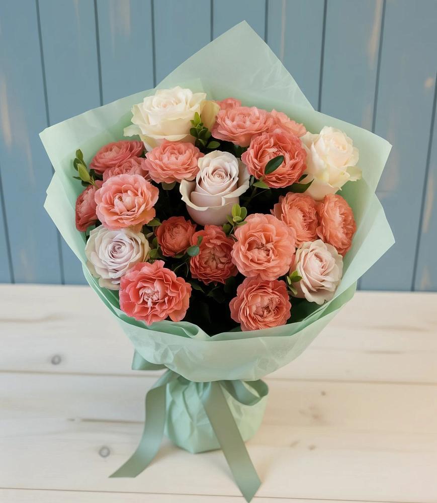 Букет цветов из: Розы в Атиге