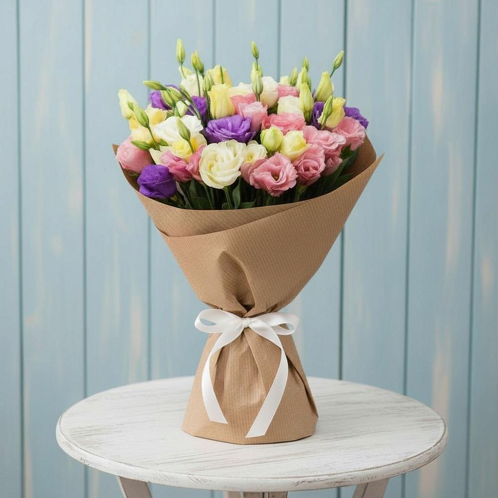 Букет цветов из: Лизиантусы в Атиге