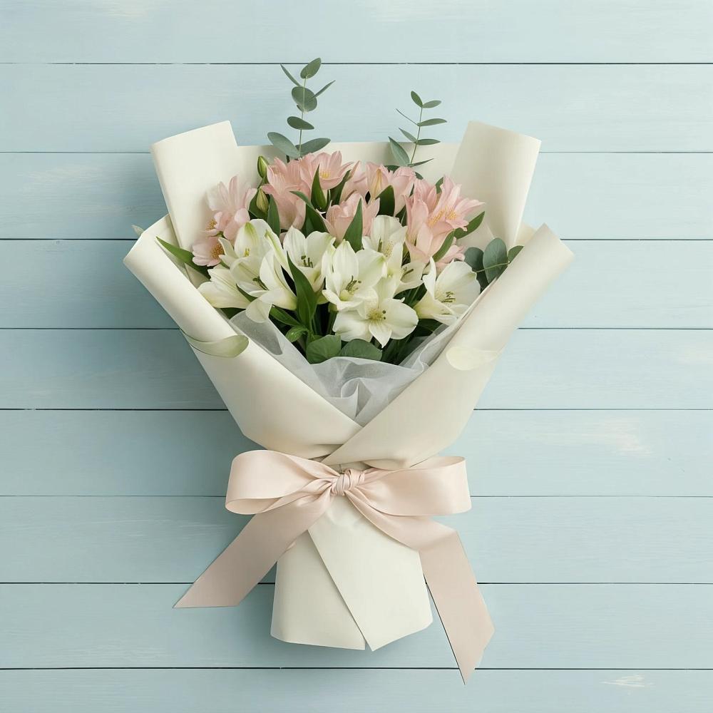 Букет цветов из: Альстромерии в Атиге