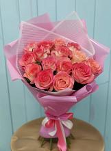 Букет 15 Розовых роз Равель в Атиге